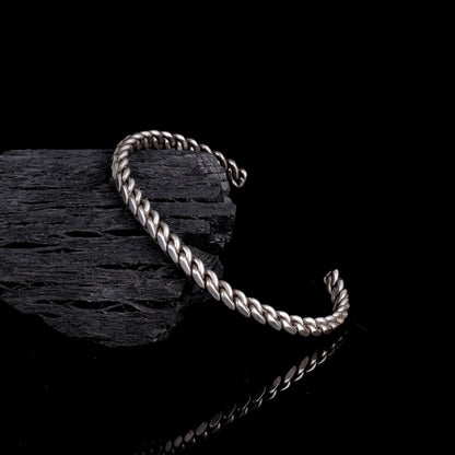 Burgu Model 925 Ayar Gümüş Erkek Bileklik