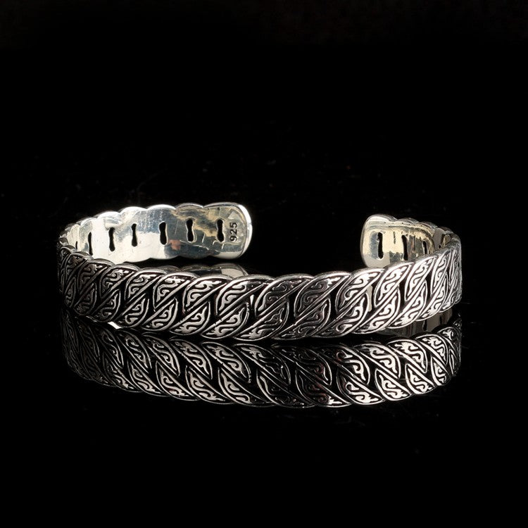 925 Sterling Silver Bangle Bracelet (10 mm)