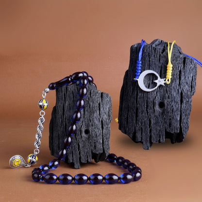 Yellow Navy Blide Fire AYYILDIZ BRACELET COMBINE