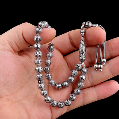 925 Ayar Gümüş Fizyon Model Tesbih (Bilek Boy)