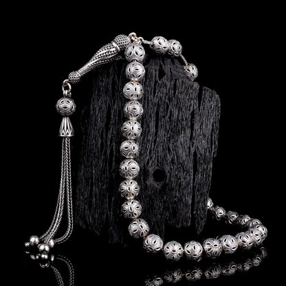 925 Ayar Gümüş Fizyon Model Tesbih (Bilek Boy)