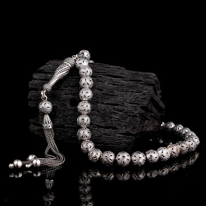 925 Ayar Gümüş Fizyon Model Tesbih (Bilek Boy)