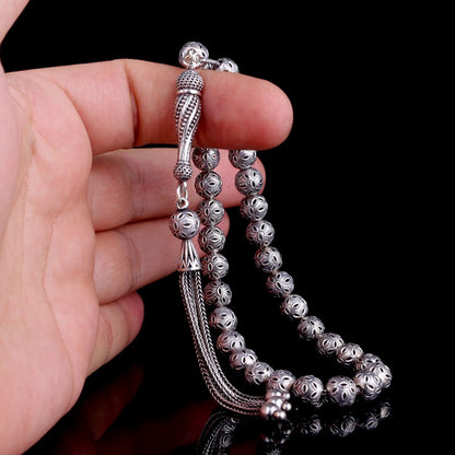 925 Ayar Gümüş Fizyon Model Tesbih (Bilek Boy)
