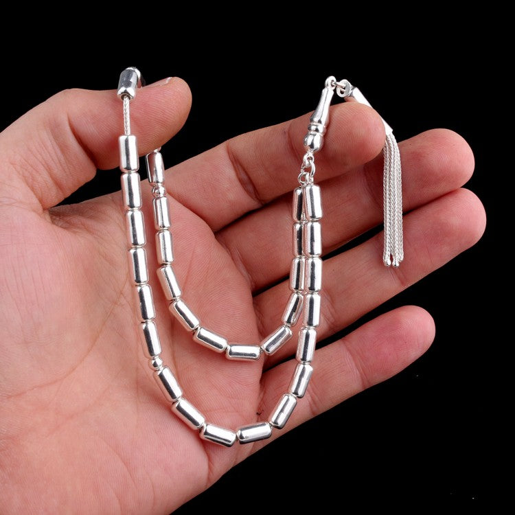 925 Sterling Silver Capsule Cutting Tesbih
