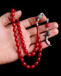 925 sterling silver tassel burgundy fire amber Hz. Ali tesbih