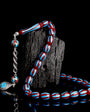 925 Sterling Silver Bordeaux Blue Ayyildiz Model Fire Amber