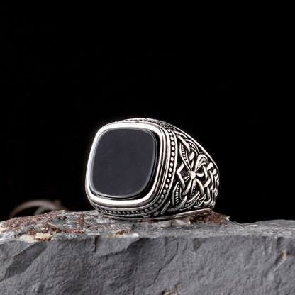 Onyx Stone 925 Sterling Silver Men Ring