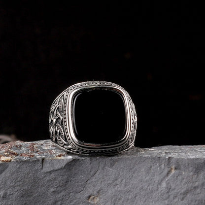 Onyx Stone 925 Sterling Silver Men Ring
