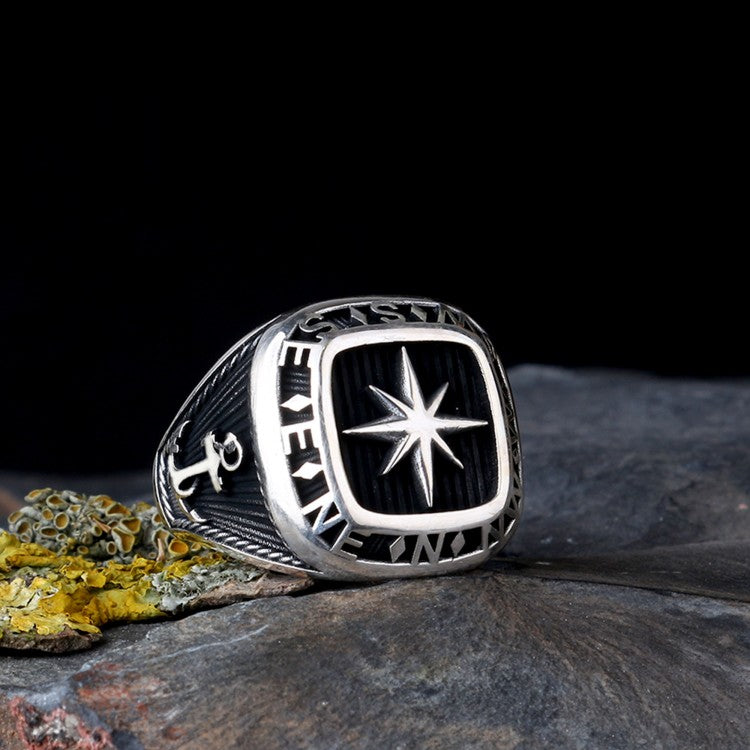 Anneau de la boussole à la boussole de mer Modèle pour hommes