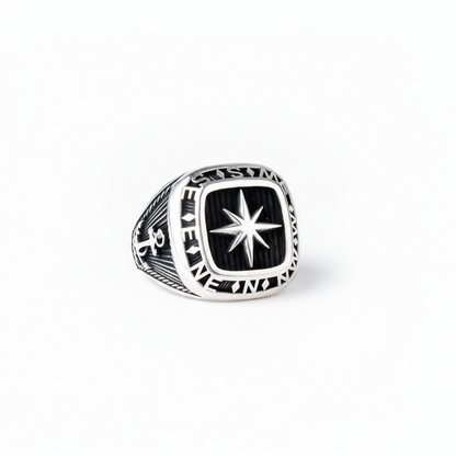 Sea Anchor Compass Model Men's Ring