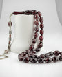 Moon Star Fire Amber Rosary with Zircon Stone Tassels