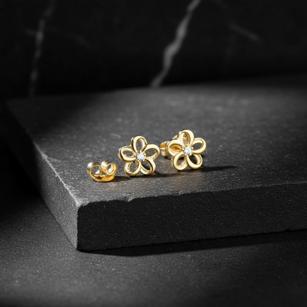 Petite Bloom - 925 Sterling Silver Earrings