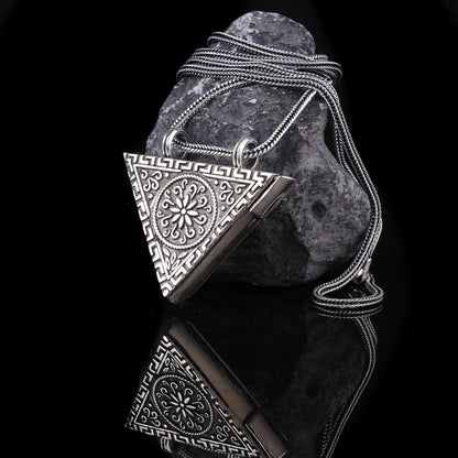 925 Ayar Gümüş  Muska Kabı Kolye