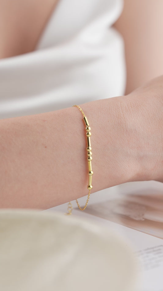 Minimal Armband – 925 Silber – Vergoldet & Versilbert