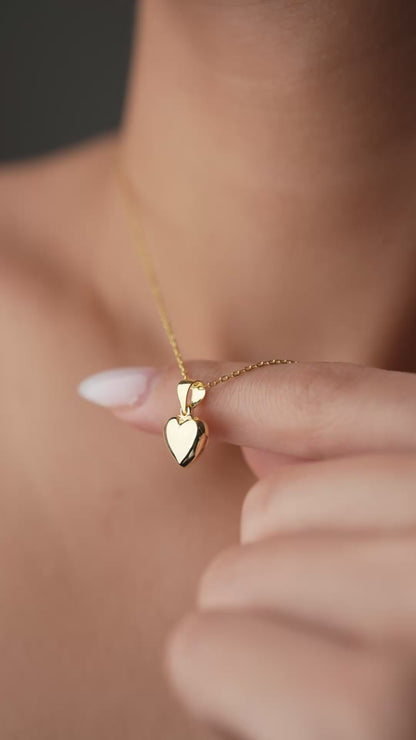 925 Sterling Silver Heart Letter Necklace