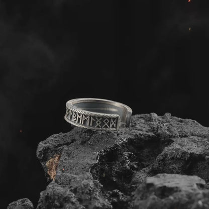 Rune 925 Ayar Gümüş Yüzük