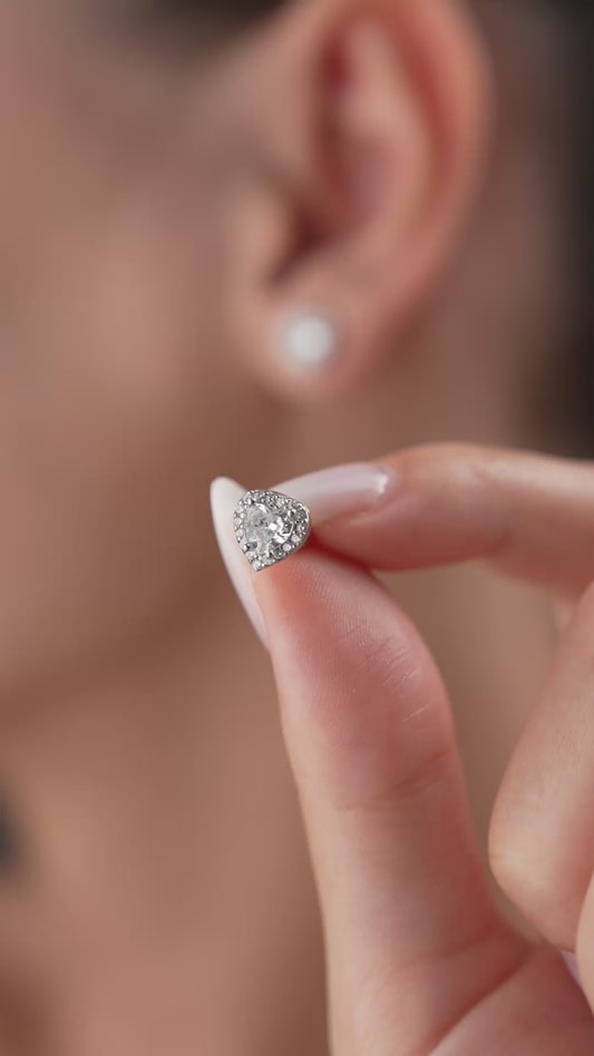 Kalp Model Zarif Küpe